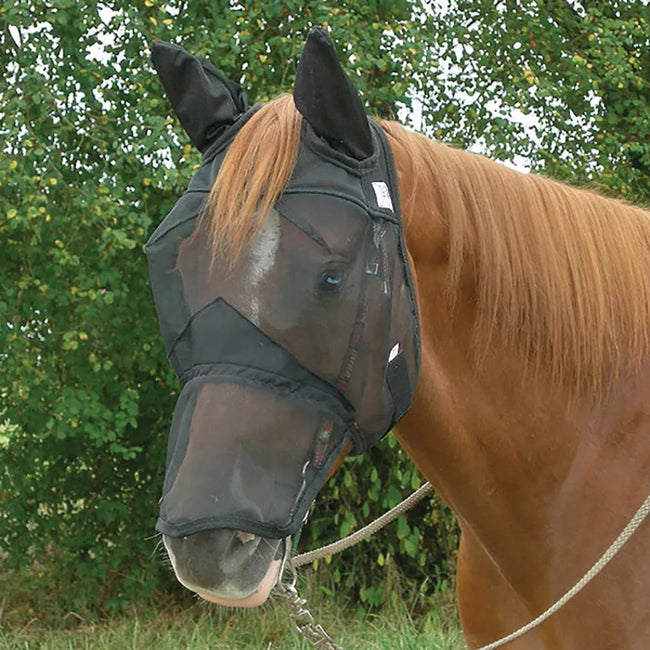Cashel Quiet Ride Fly Mask with Ears long nose