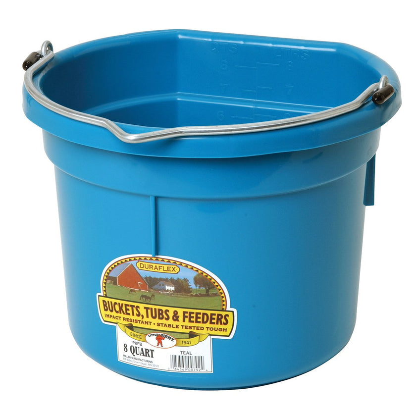 DuraFlex Plastic Flatback Bucket