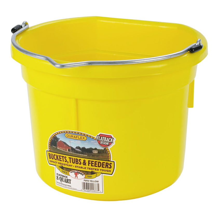 DuraFlex Plastic Flatback Bucket