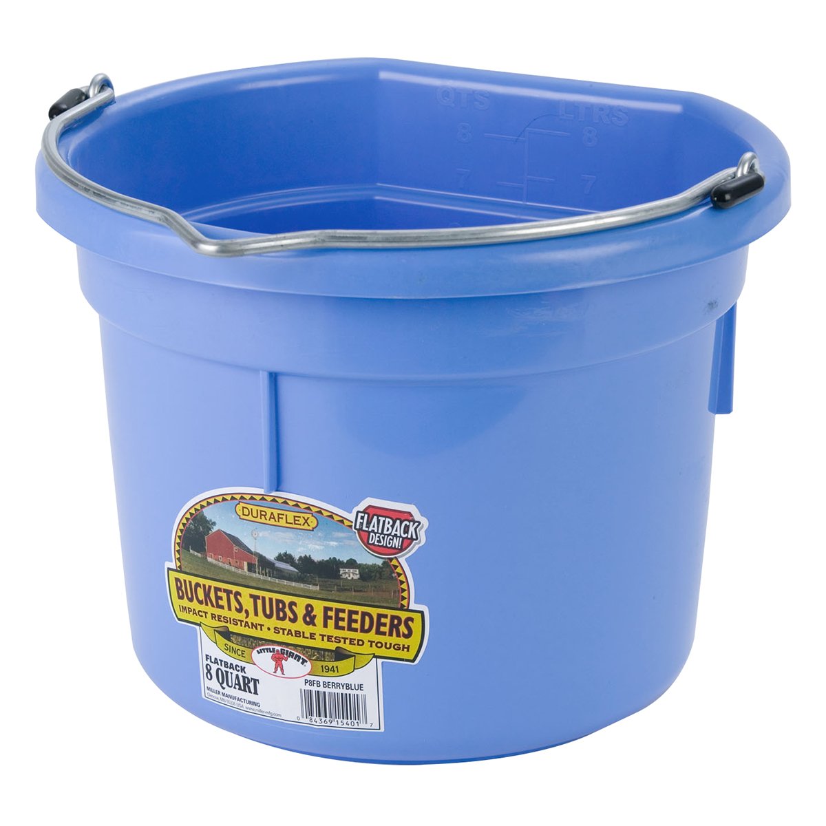 DuraFlex Plastic Flatback Bucket