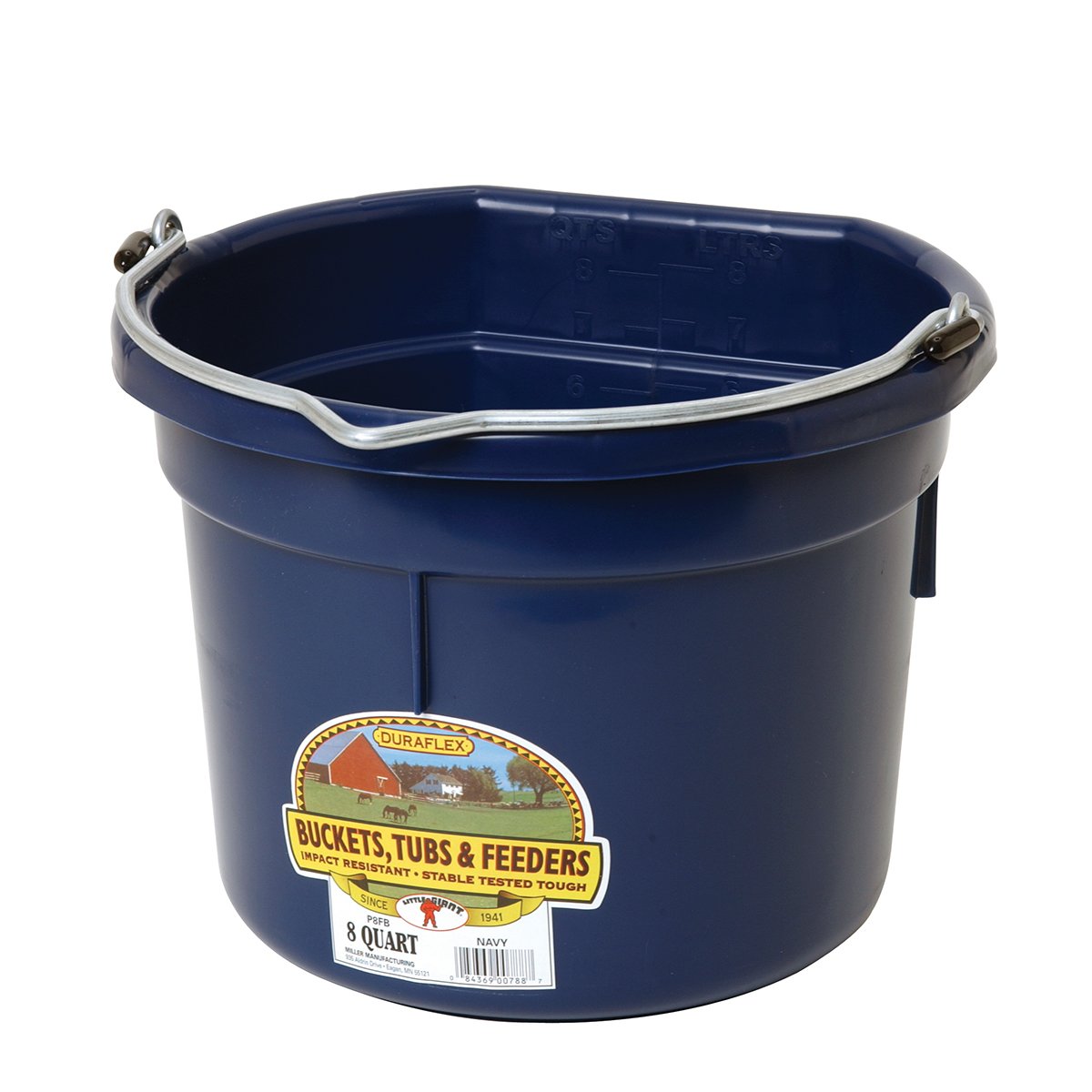 DuraFlex Plastic Flatback Bucket