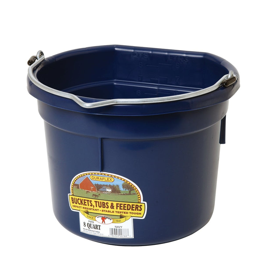 DuraFlex Plastic Flatback Bucket