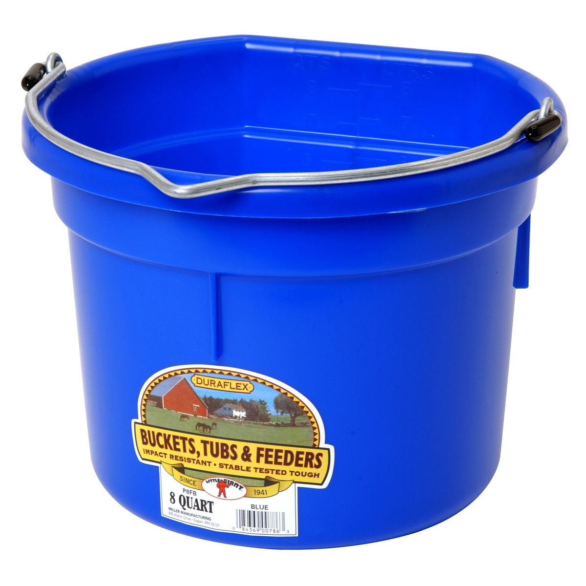 DuraFlex Plastic Flatback Bucket