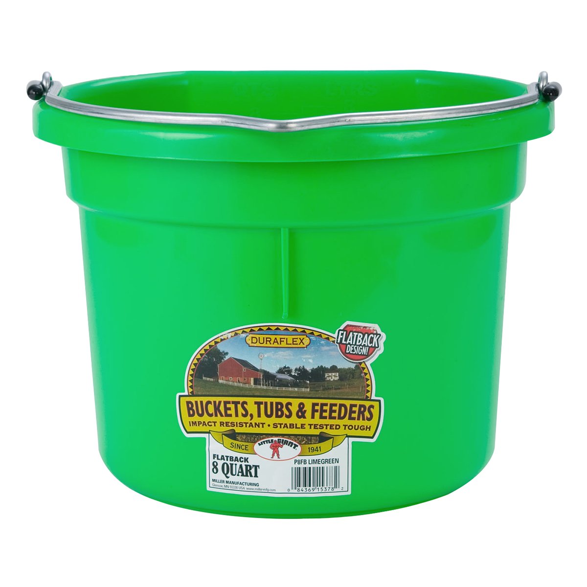 DuraFlex Plastic Flatback Bucket