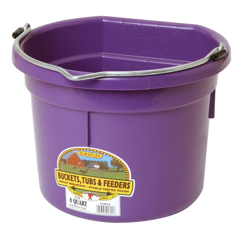 DuraFlex Plastic Flatback Bucket