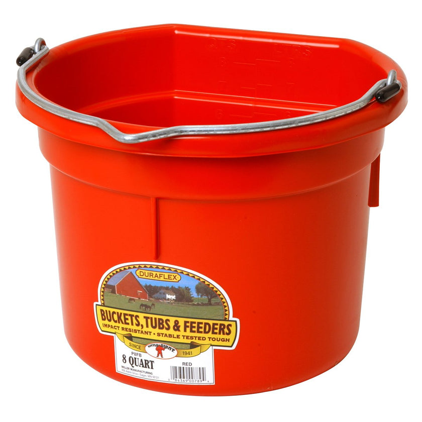DuraFlex Plastic Flatback Bucket
