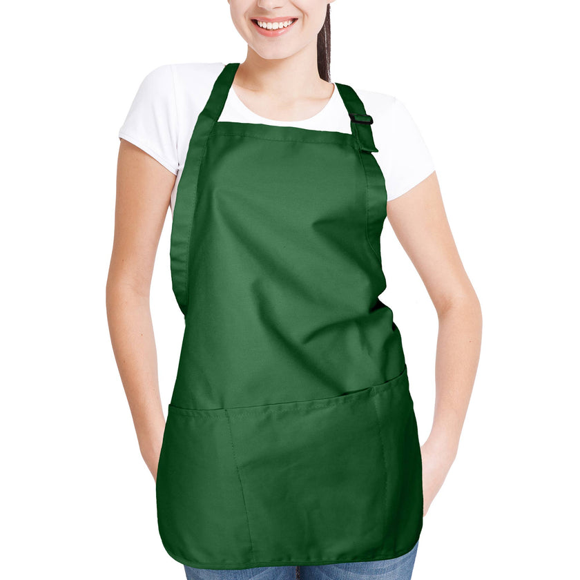DALIX Poly Cotton Apron - 3 Pockets
