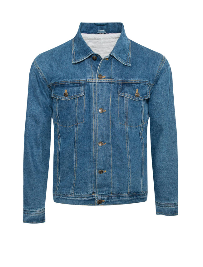 Generation XYZ - MEN'S DENIM JACKET SHERPA LINING