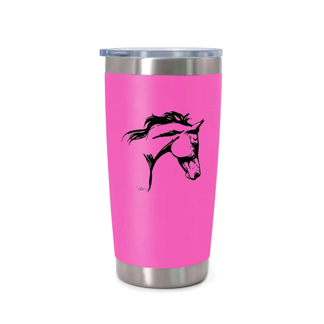 AWST Int'l 20 oz Stainless Steel Wine Tumbler W/ Slide Top Lila Pink
