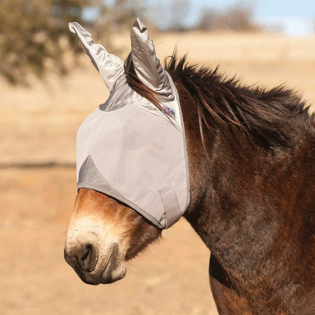 Cashel Crusader Mule Fly Mask with Ears Grey