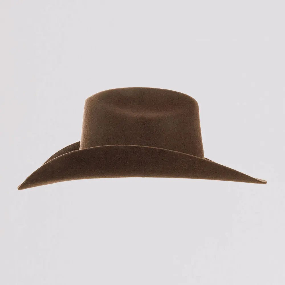 American Hat Makers - Cattleman - Felt Cowboy Hat Chocolate side view
