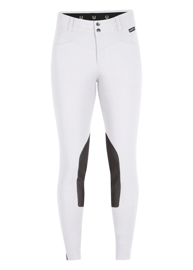 Kerrits Crossover II® Knee Patch Riding Breech White Front view