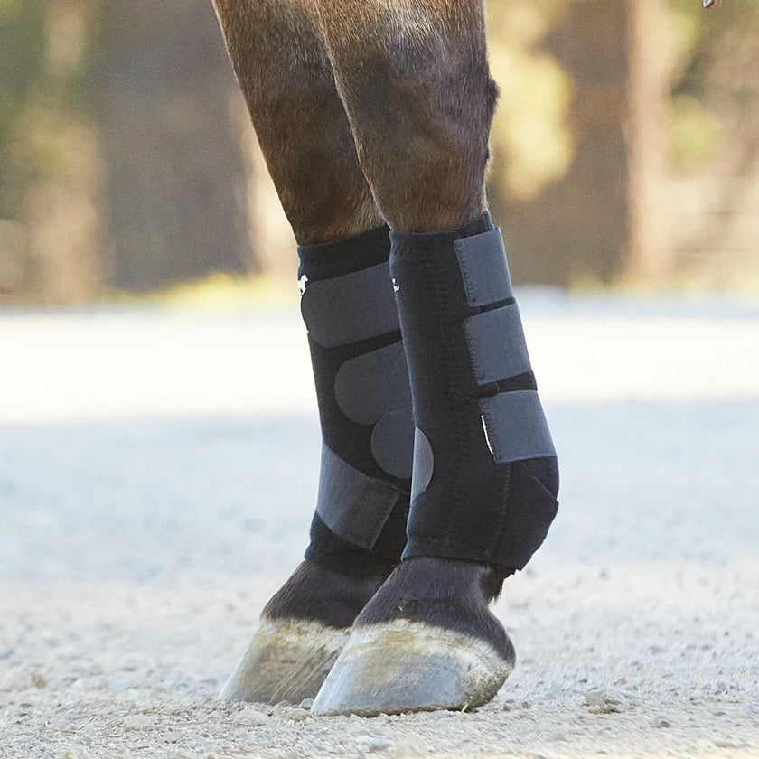 Professional's Choice SMBII Sports Medicine Boots Black on horse