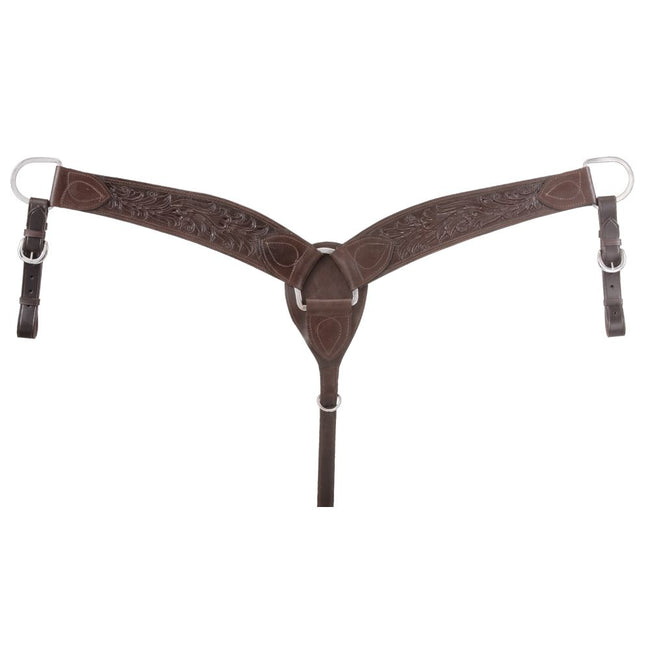 Royal King Floral Carved Breastcollar dark oil