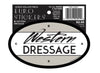 Horse Hollow Press - Oval Equestrian Horse Sticker: Western Dressage
