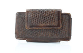 Basket Weave Horizontal Phone Case for Belt