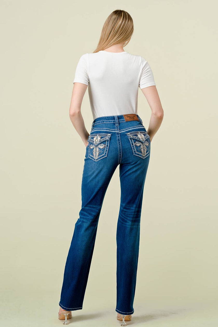 DZ - WB-14 Stretchy Women's Bling Jeans by Westfield Eagle Jeans