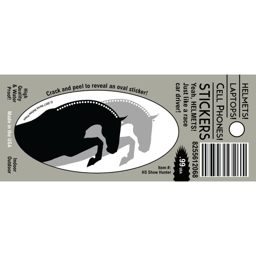 Horse Sticker: Show Hunters