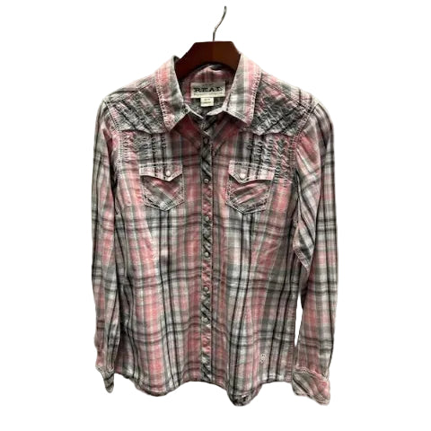 KHS-E M Ariat Ladies Pearl Button Up - Pink