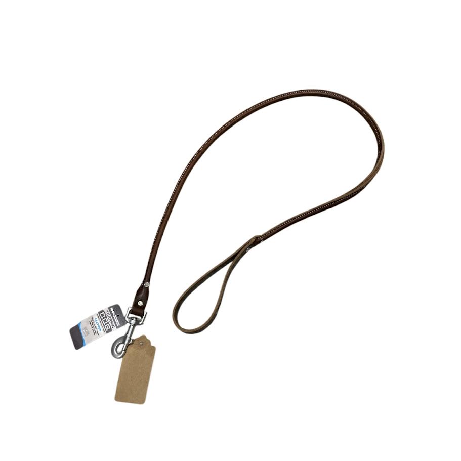 SIT 4' Rolled Leather Dog Leash