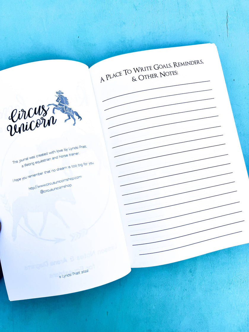 Circus Unicorn Shop - The Riding Lesson Log Book