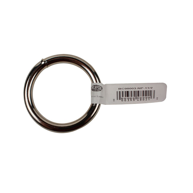 1.5 inch Nickel-plated steel O-Rings.