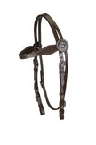 TUFFRIDER WESTERN BROWBAND CONCHO HEADSTALL