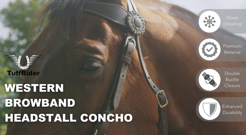 TuffRider® Western Browband Concho Headstall
