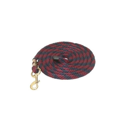 navy and burgundy 10' Poly Lead with Snap