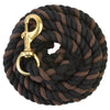 10 ft Cotton Lead Rope Black and chocolate