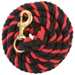 10 ft Cotton Lead Rope Black and red