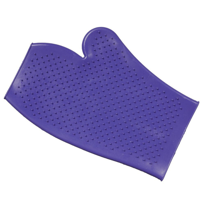 Tough1 Rubber Grooming Glove purple