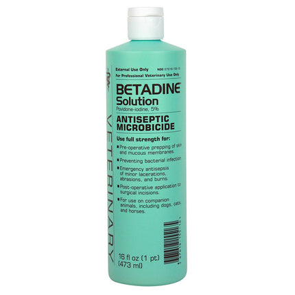 Betadine Solution 5% Povidone-Iodine Antiseptic Microbicide 16 fl oz