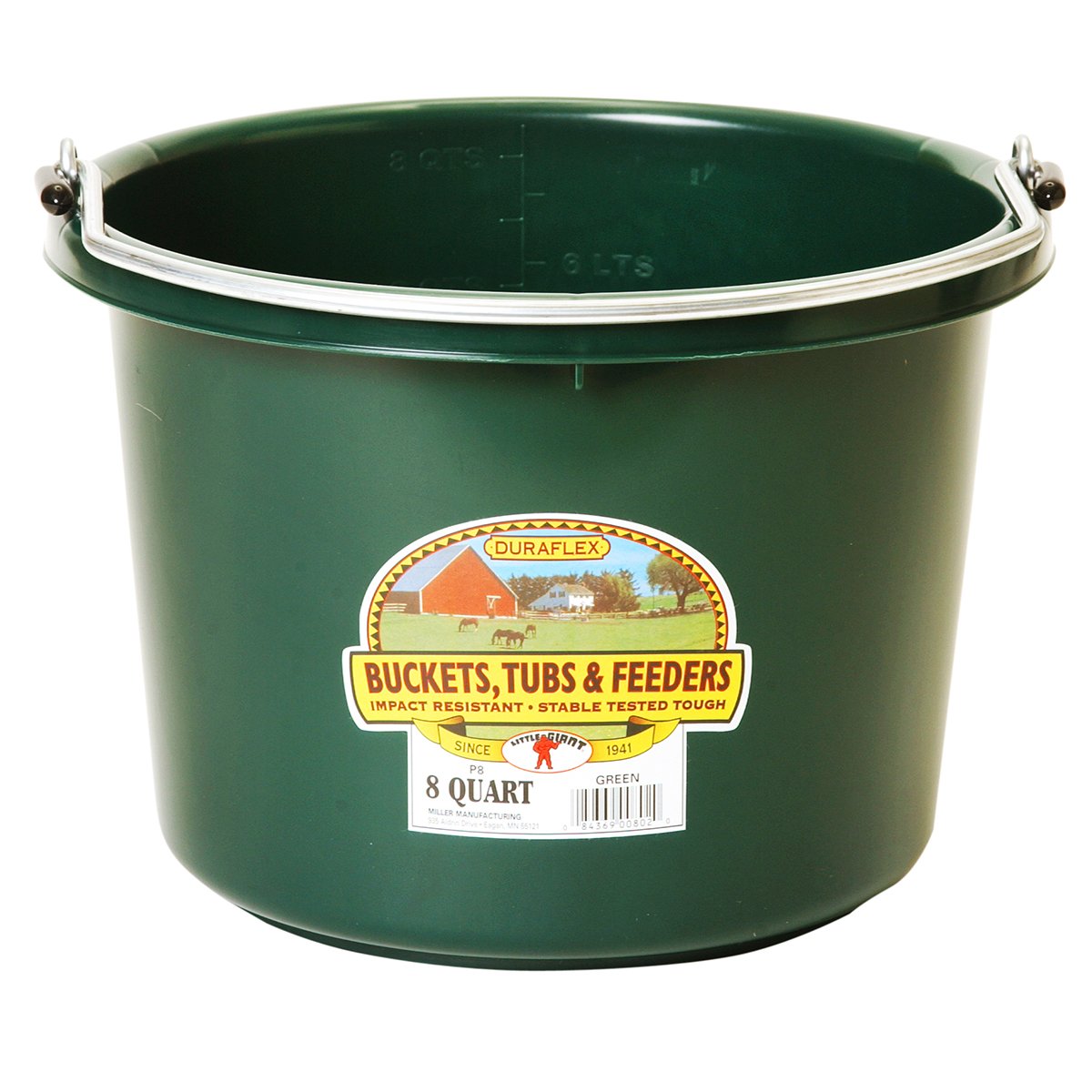 DuraFlex Plastic Bucket - 8 Quart