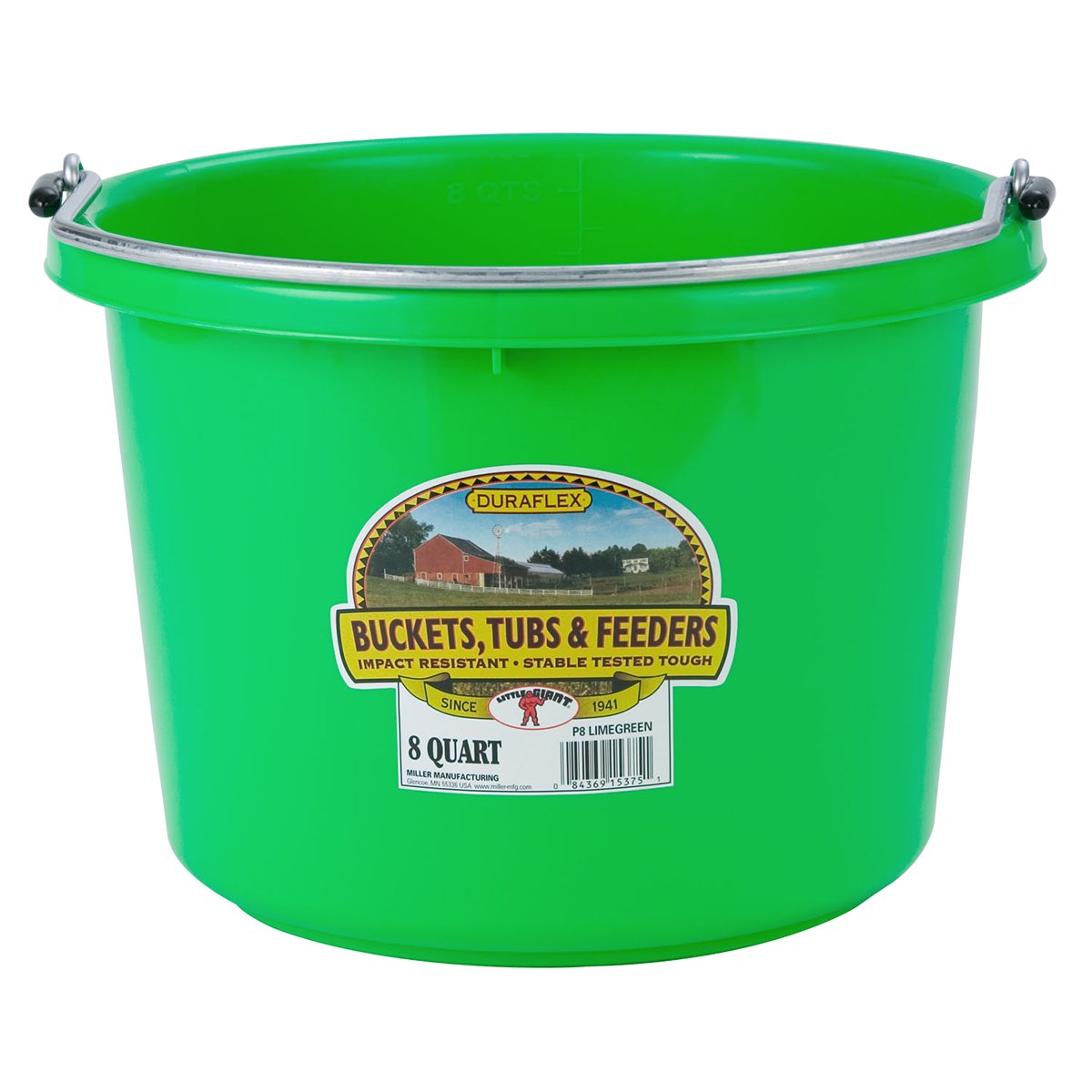 DuraFlex Plastic Bucket - 8 Quart