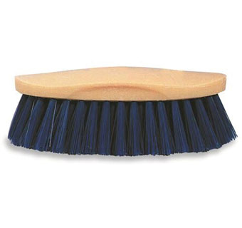 synthetic blue horse brush
