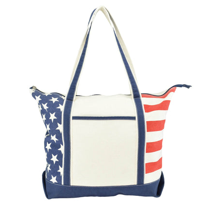 Dalix - DALIX Flag Tote Bag USA American Pride Shopping Bag