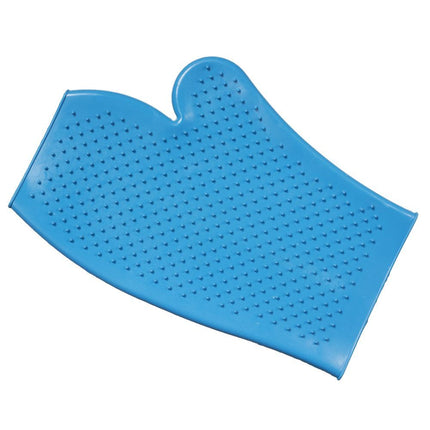 Tough1 Rubber Grooming Glove turquoise