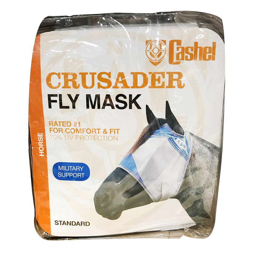Cashel Crusader Standard Nose Pasture Fly Mask without Ears Blue