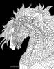 Art Coloring Kit Horse Drawings w/ Pencils