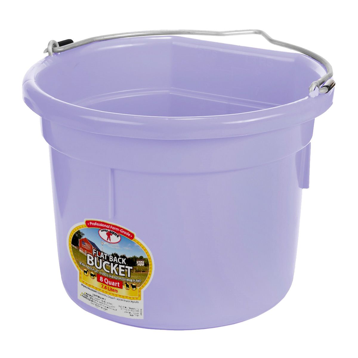 DuraFlex Plastic Flatback Bucket