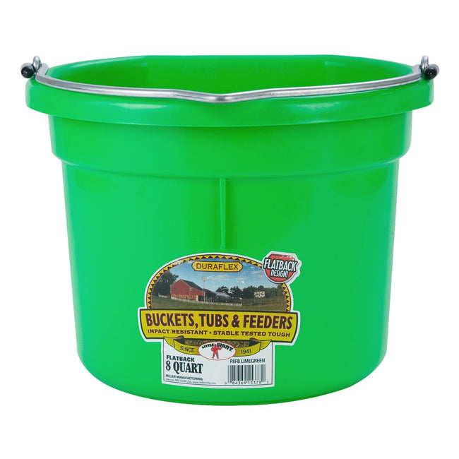 DuraFlex Plastic Flatback Bucket