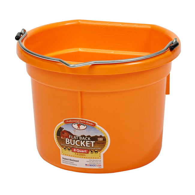 DuraFlex Plastic Flatback Bucket