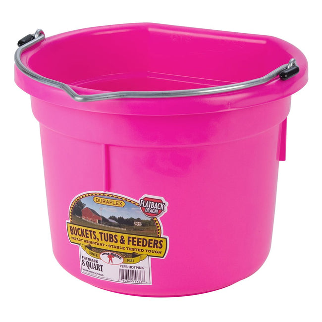 DuraFlex Plastic Flatback Bucket