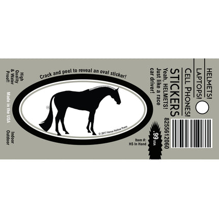 Horse Hollow Press - Horse Laptop, Cell Phone & Helmet Sticker: Hunter Horse