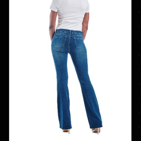 1822 Denim - Tall 38” Butter Slim Boot In Ziggy back view