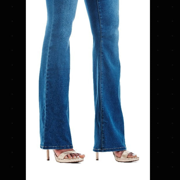 1822 Denim - Tall 38” Butter Slim Boot In Ziggy boot leg detail