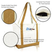 Dalix - DALIX Daily Shoulder Tote Bag Premium Cotton