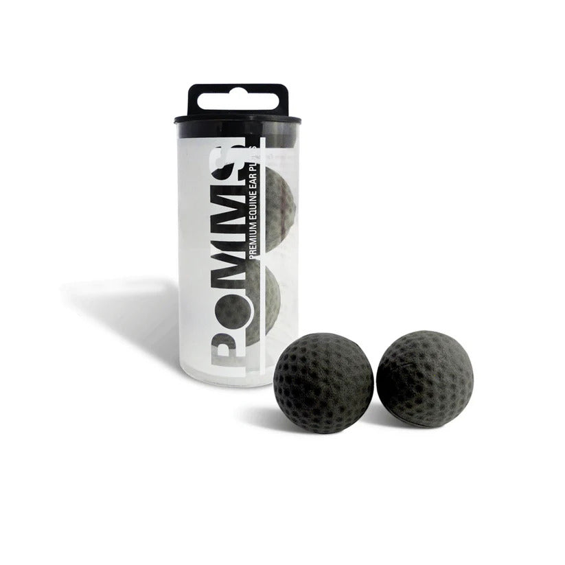 Pomms Premium Equine Ear Plugs Horse in Black