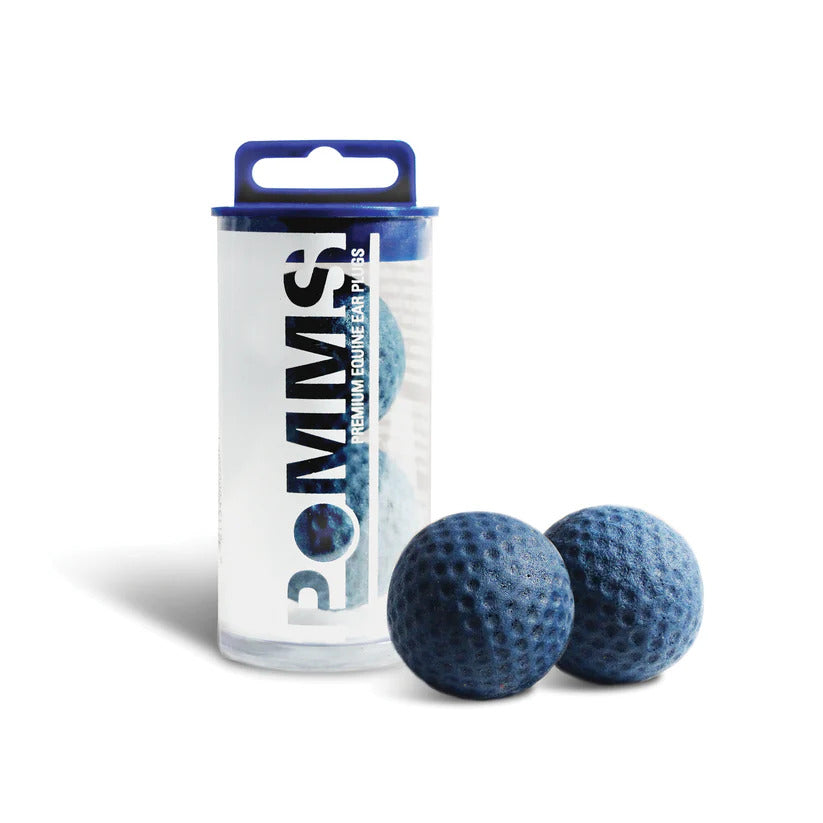Pomms Premium Equine Ear Plugs Horse in Blue